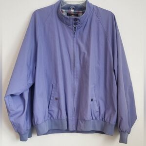 Foxland Women's Lavender 1990's Vintage Windbreaker Jacket/Street Wear Zip Sz L